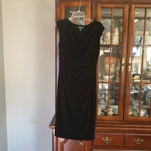Ralph Lauren very flattering black dress size 8